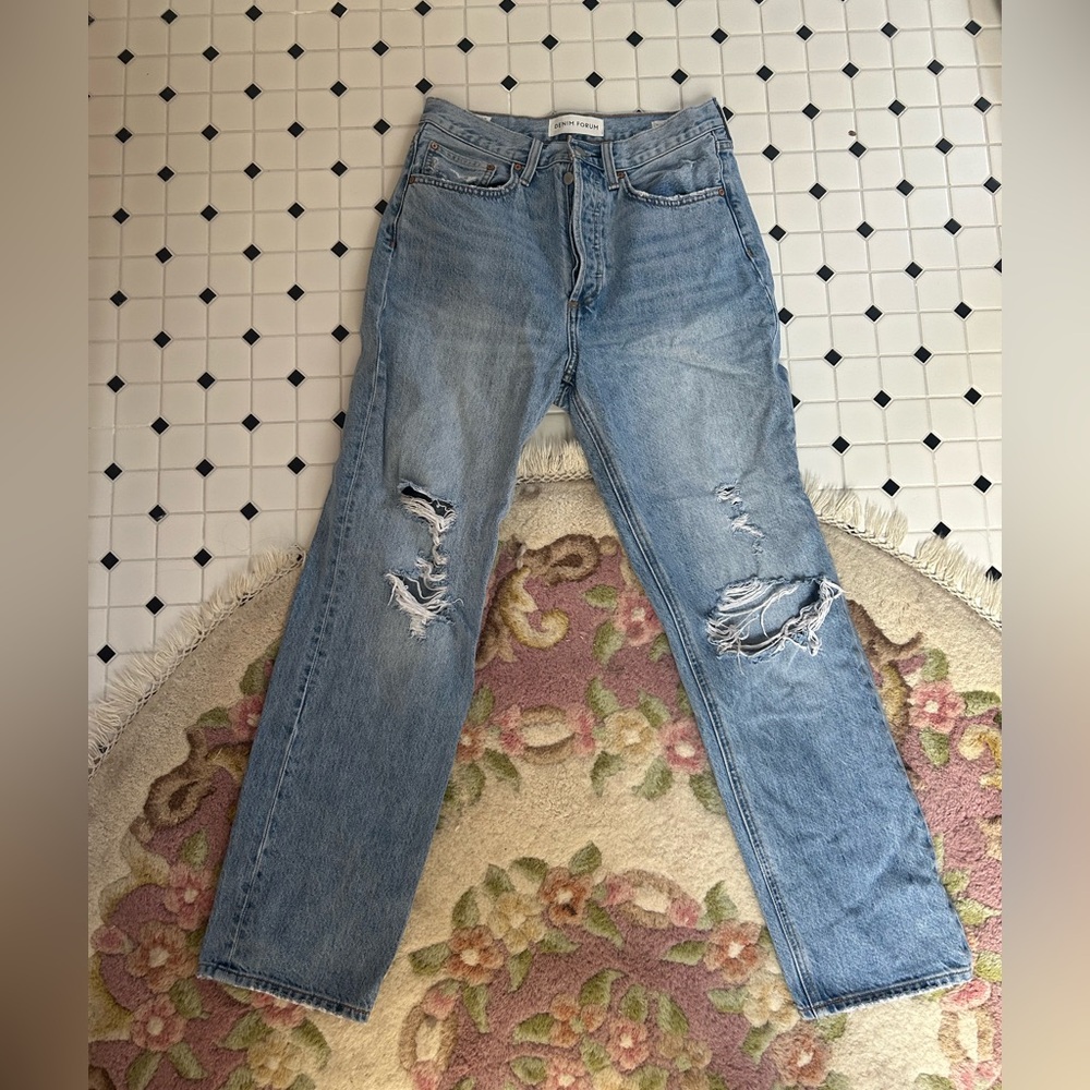 Denim forum straight leg jeans